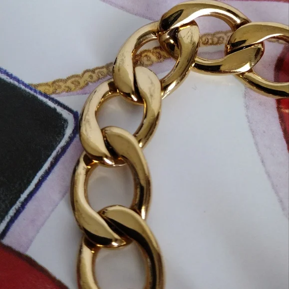 Juicy Couture puffy heart link bracelet vintage - Picture 4 of 7